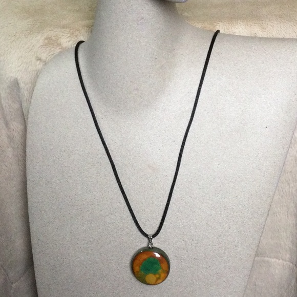 Unique Multicolor Stone Necklace - Picture 3 of 7